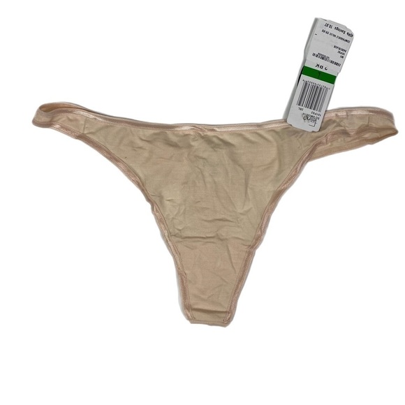 NWT | Felina So Smooth Modal Low Rise Thong Size Large in Bare - Picture 2 of 5